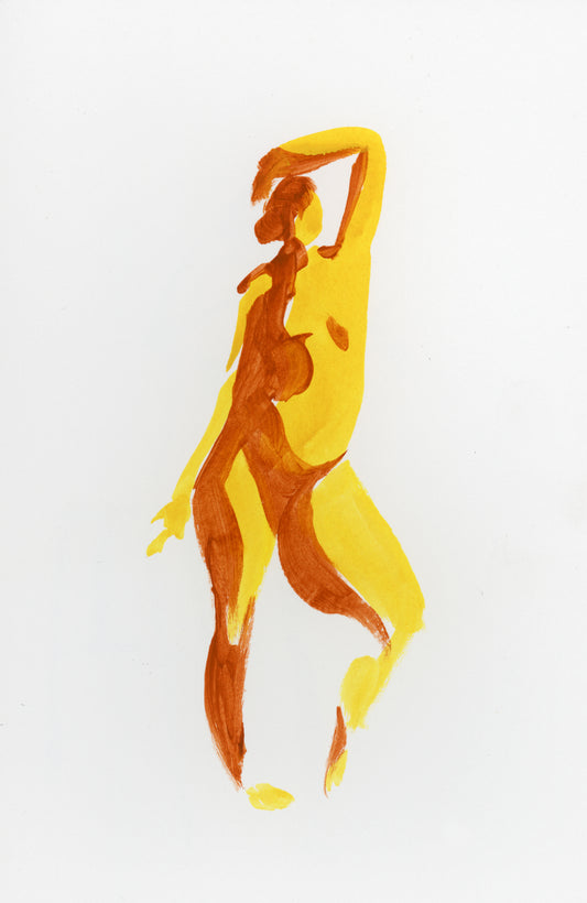 Open Figure in Yellow and Orange