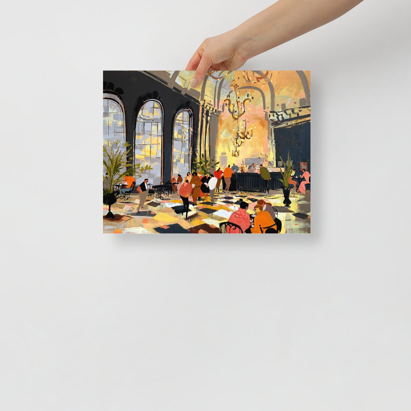 Chandeliers Over Coffee