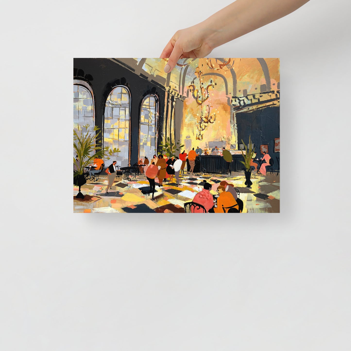 Chandeliers Over Coffee