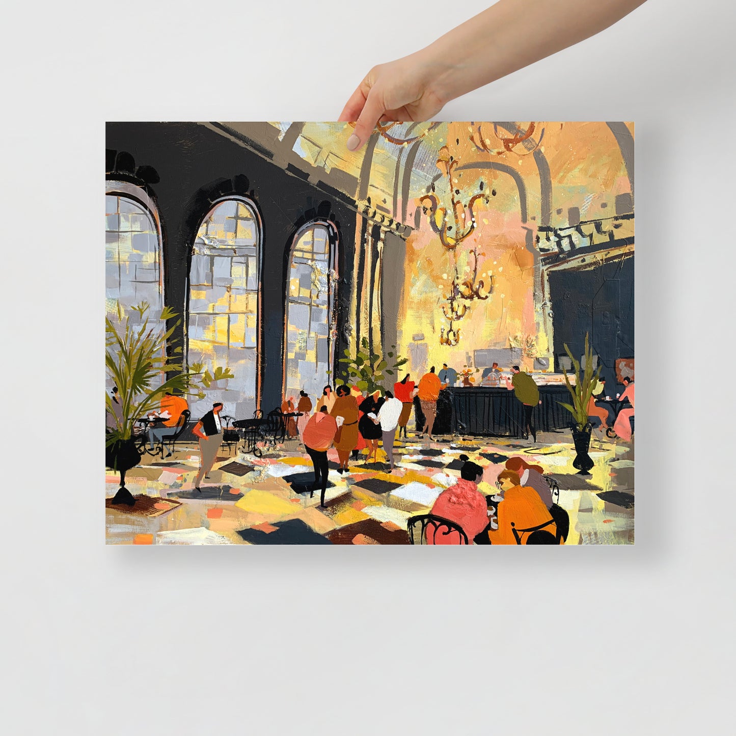 Chandeliers Over Coffee