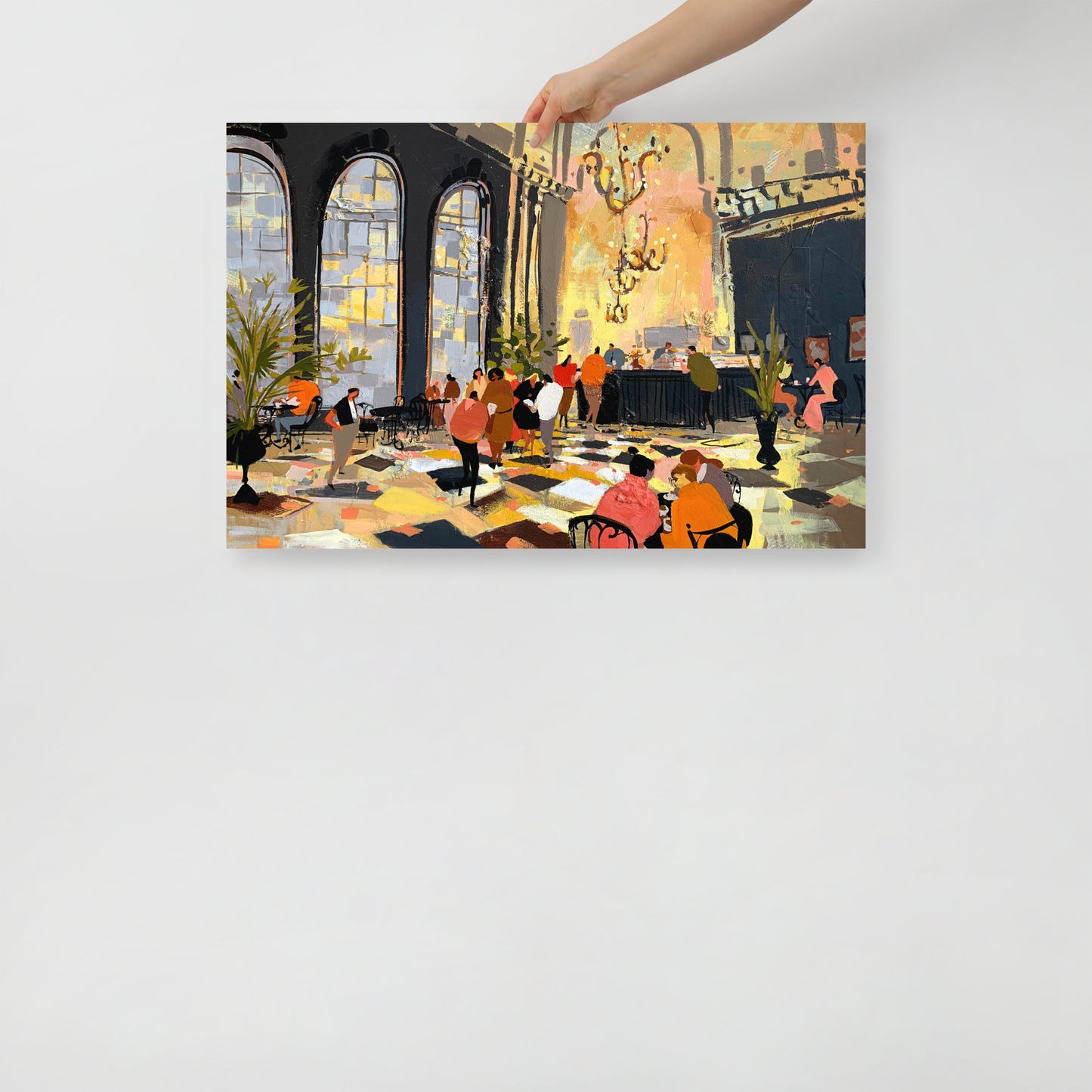 Chandeliers Over Coffee