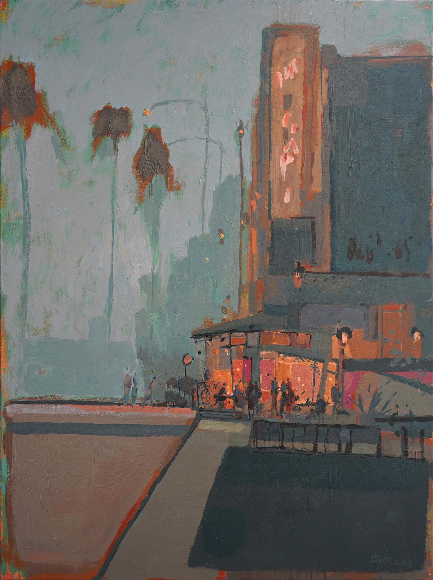 Pink and Green Night