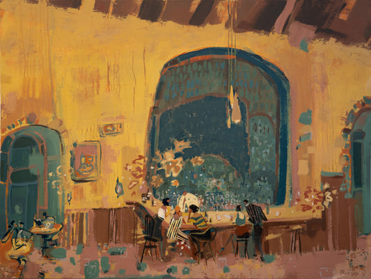 Flowers Over Wine