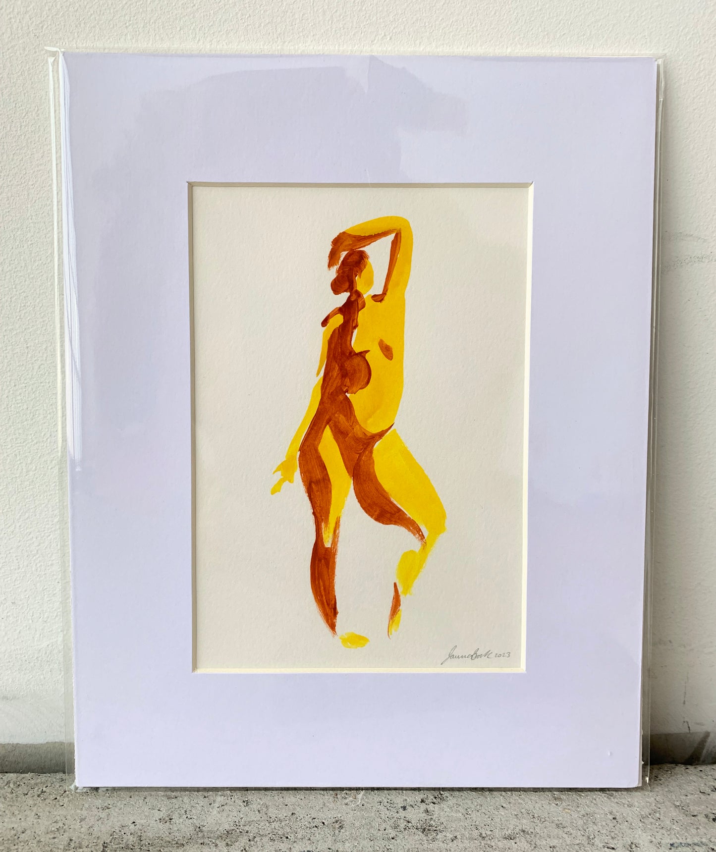 Open Figure in Yellow and Orange